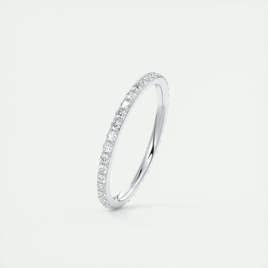 1.5mm Round EF- VVS Lab Grown Diamond Full Eternity Wedding Band