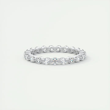 1.80mm Round EF- VVS Lab Grown Diamond Full Eternity Bubble Wedding Band