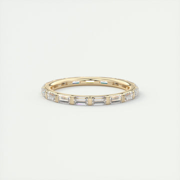 1.30CT Baguette Moissanite Full Eternity Unique Wedding Band