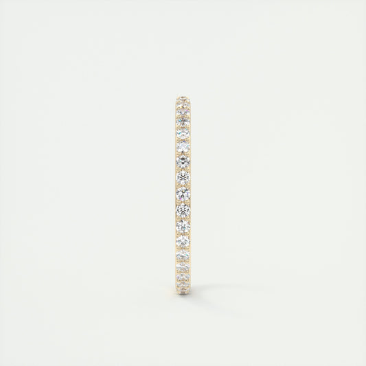 0.75CT Round Brilliant Cut Moissanite Full Eternity Wedding Band
