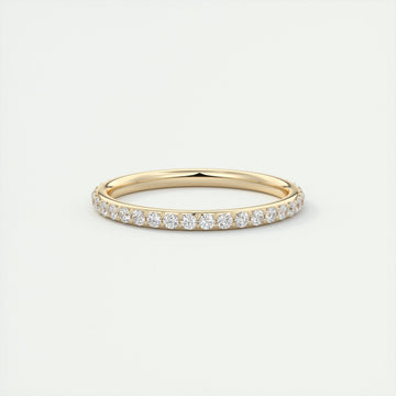 0.60CT Round Brilliant Cut Moissanite Full Eternity Unique Wedding Band