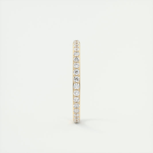 0.60CT Round Brilliant Cut Moissanite Full Eternity Unique Wedding Band