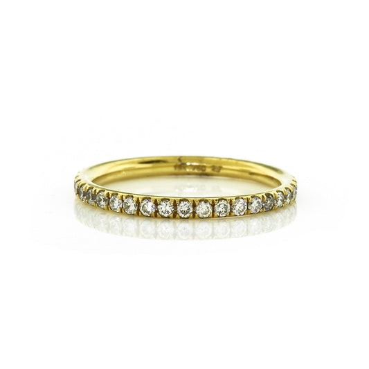 0.53ct Round Cut Moissanite Diamond Full Eternity Wedding Band