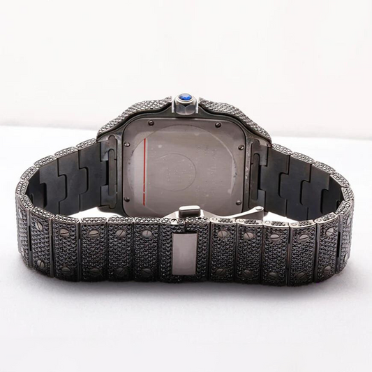 Moissanite Watch Handmade Watch Swiss Watch Movement Automatic Watch For M