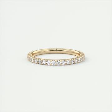 1.40CT Round Brilliant Cut Moissanite Full Eternity Unique Wedding Band