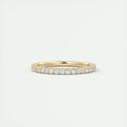 1.40CT Round Brilliant Cut Moissanite Full Eternity Unique Wedding Band