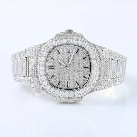 MOISSANITE WATCH HANDMADE WATCH SWISS WATCH MOVEMENT AUTOMATIC WATCH