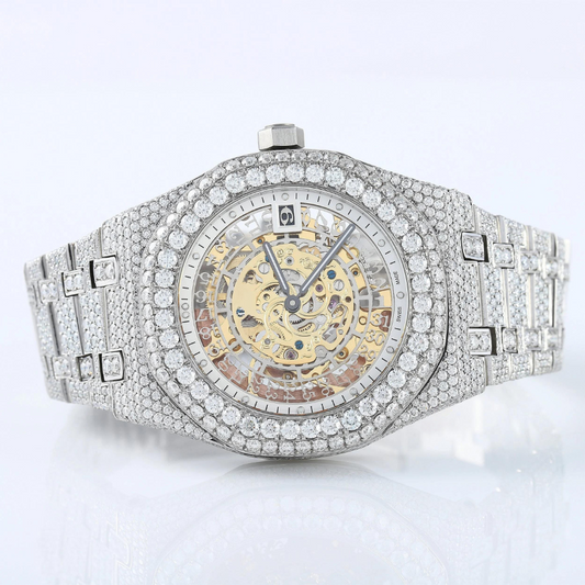 HIP HOP WATCH, MOISSANITE WATCH, BLING WATCH, BUSTDOWN WATCH