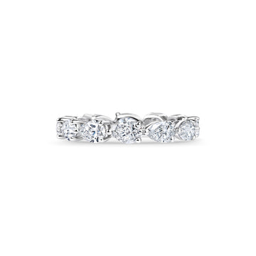 2.0mm Pear Full Eternity Lab Grown Diamond Wedding Band