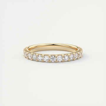 1.65CT Round Brilliant Cut Moissanite Full Eternity Wedding Band