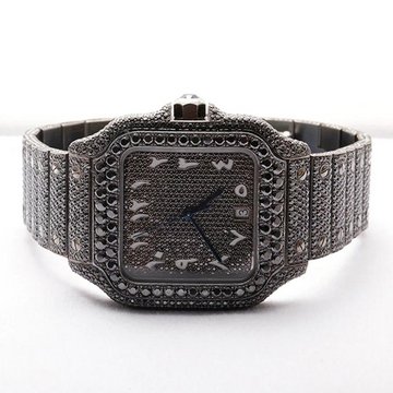 Moissanite Watch Handmade Watch Swiss Watch Movement Automatic Watch For M