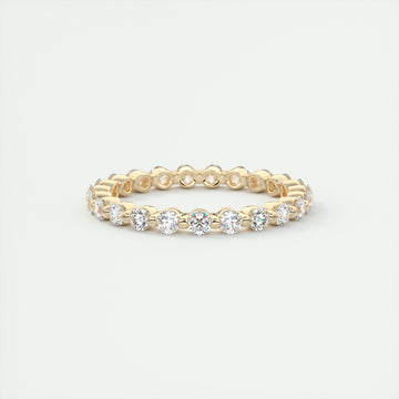 1.40CT Round Cut Moissanite Full Eternity Prong Wedding Band