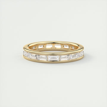 2.50CT Baguette Cut Moissanite Full Eternity Wedding Band