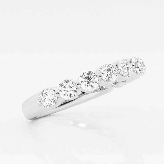 Round F-VS2 Lab Grown Diamond Floating Wedding Band