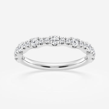 Round F-VS2 Lab Grown Diamond Unique Wedding Band for Women