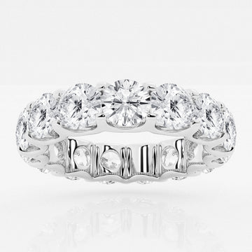 Round F-VS2 Lab Grown Diamond U Shaped Wedding Band