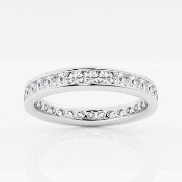 Round F-VS2 Lab Grown Diamond Channel Set Wedding Band