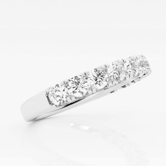 Round F-VS2 Lab Grown Diamond Floating Eleven-Stone Wedding Band
