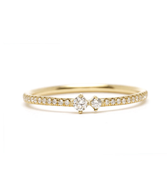 0.4CTW  Round Cut Moissanite Halo Unique Wedding Band