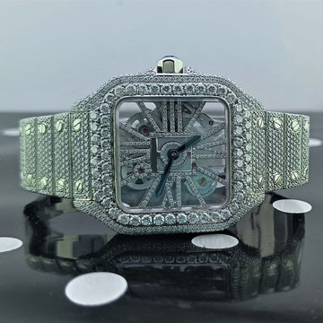 Quartz VVS1 D Moissanite Diamond Watch