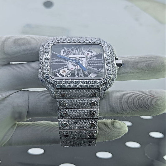 Quartz VVS1 D Moissanite Diamond Watch